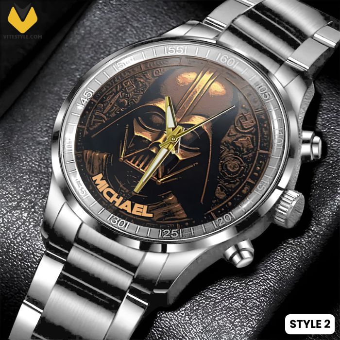 Hello Darkness Darth Vader Personalized Watch