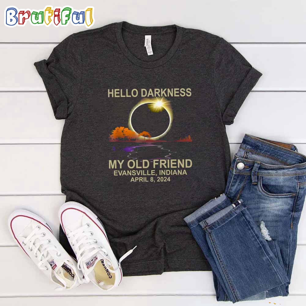 Hello Darkness My Old Friend Solar Eclipse April 2024 T-Shirt