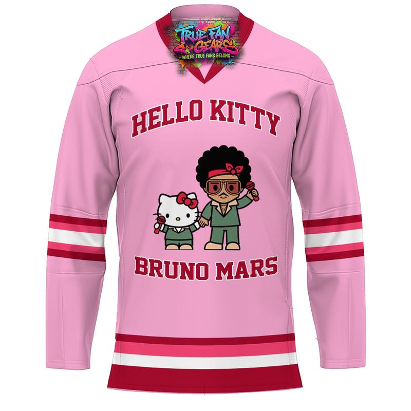 Hello Kitty x Bruno Mars The Romantic Tour Pop Up 2026 Hockey Jersey