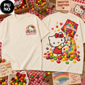 Hello Kitty x Skittles Rainbow Candy Graphic 2026 T-Shirt