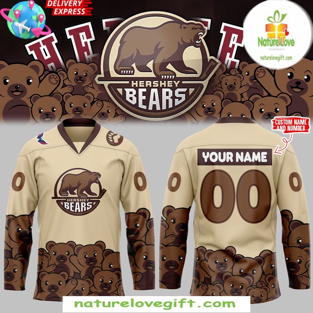 Hershey Bears Hockey Jersey Christmas Holiday Special