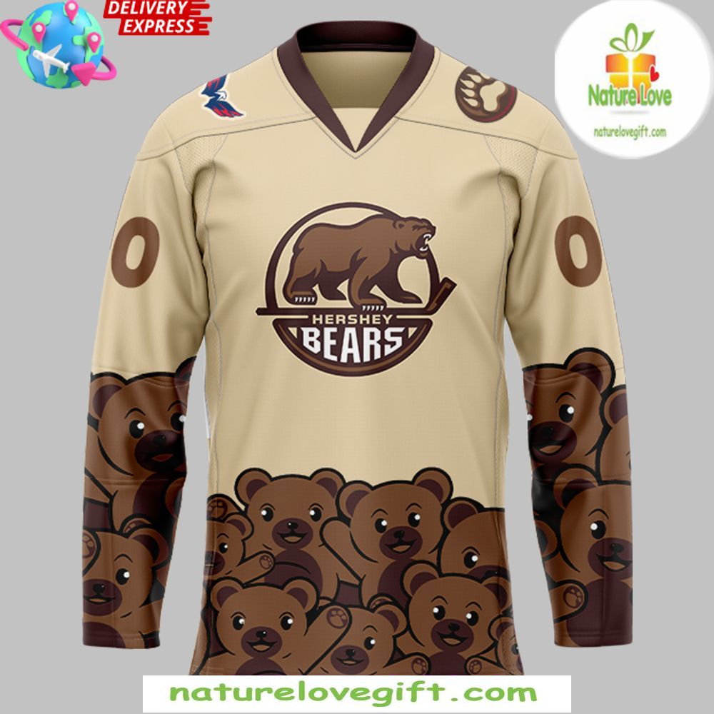 Hershey Bears Hockey Jersey Christmas Holiday Special