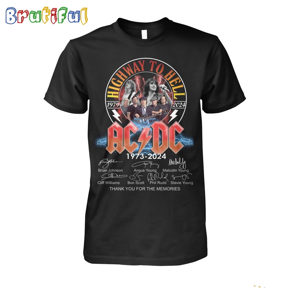Highway To Hell 1979-2024 World Tour ACDC PWR Up Tour 2024 Shirt