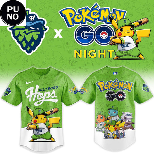 Hillsboro Hops x Pokemon GO Night 2026 Baseball Jersey