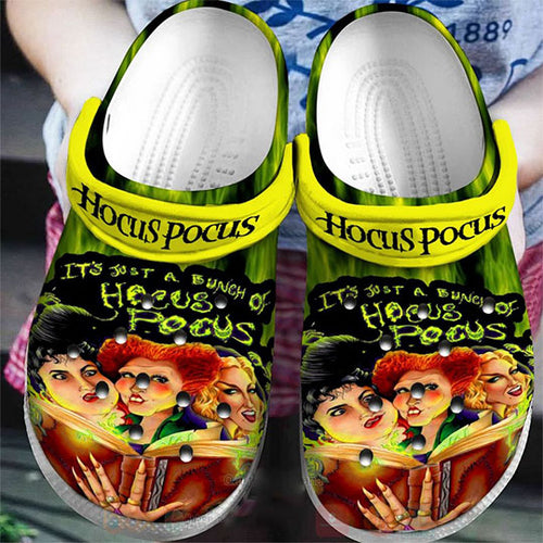 Hocus Pocus Sanderson Sisters It’s Just A Bunch Of Hocus Pocus Crocband Clog Crocs