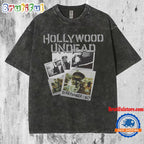Hollywood Undead Everywhere I Go 2024 Mineral Wash T Shirt