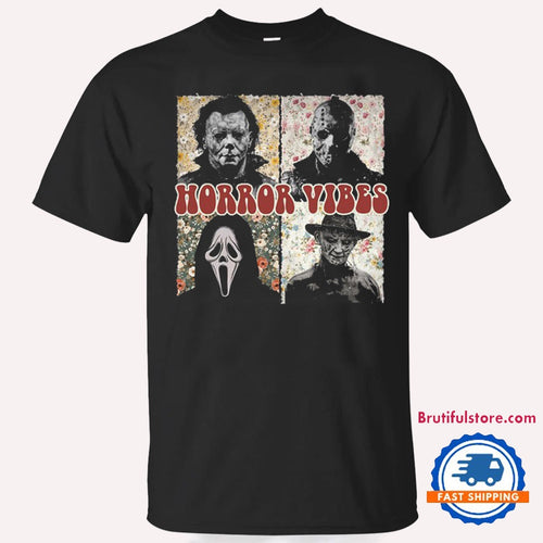 Horror Characters Essential Halloween 2024 Shirt, Horror Vibes T Shirt