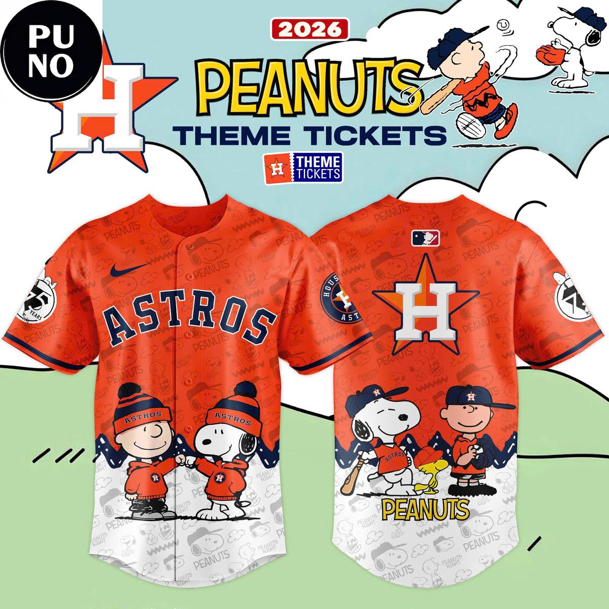 Houston Astro x Peanut Night 2026 Baseball Jersey