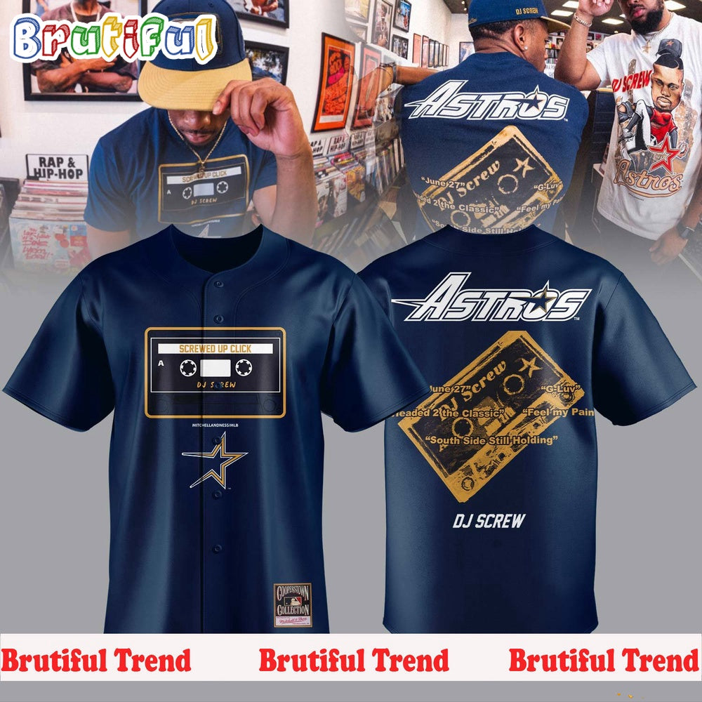 Houston Astros Baseball x DJ Screw 2024 Jersey Shirt