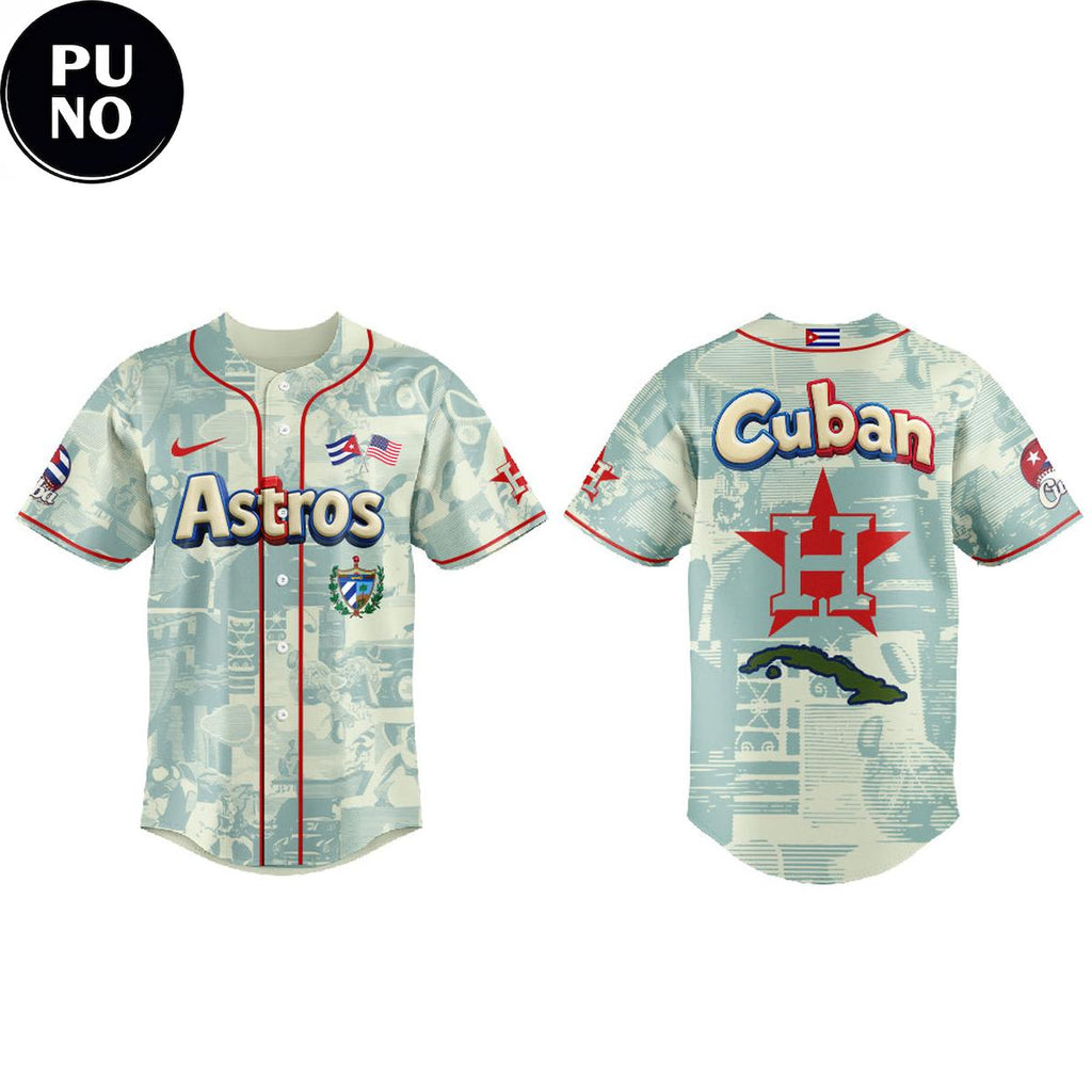 Houston Astros Celebration Cuban Heritage 2026 Baseball Jersey