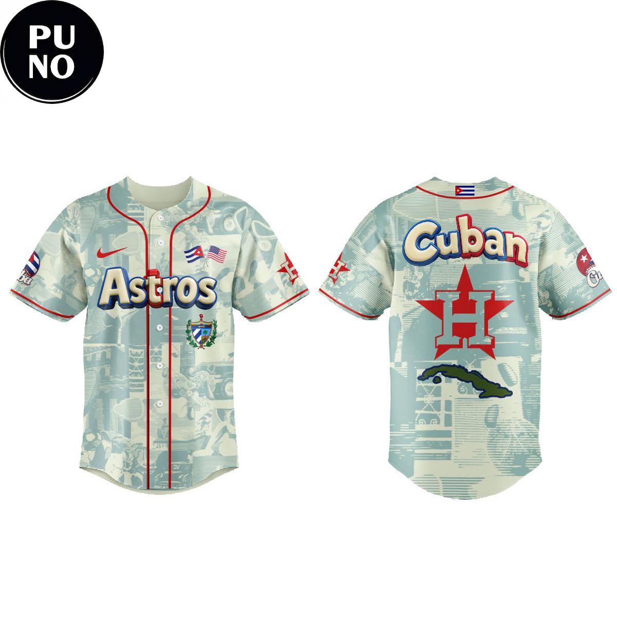 Houston Astros Celebration Cuban Heritage 2026 Baseball Jersey