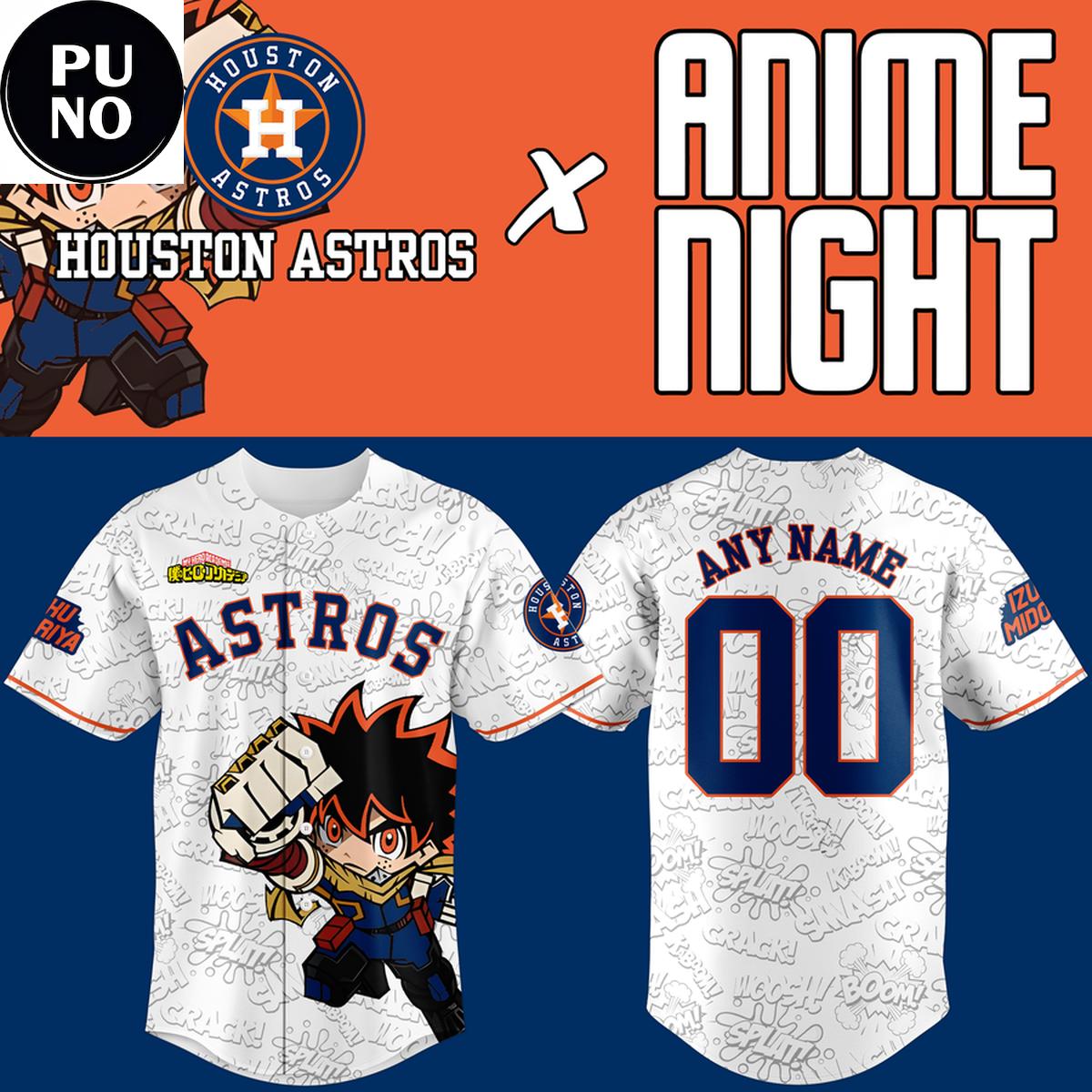 Houston Astros x Anime Night 2026 Personalized Baseball Jersey