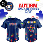 Houston Astros x Autism Awareness Day 2026 Baseball Jersey