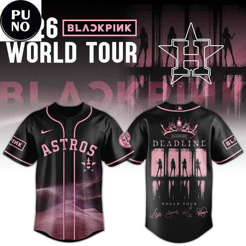 Houston Astros x Blackpink Deadline World Tour 2026 Baseball Jersey