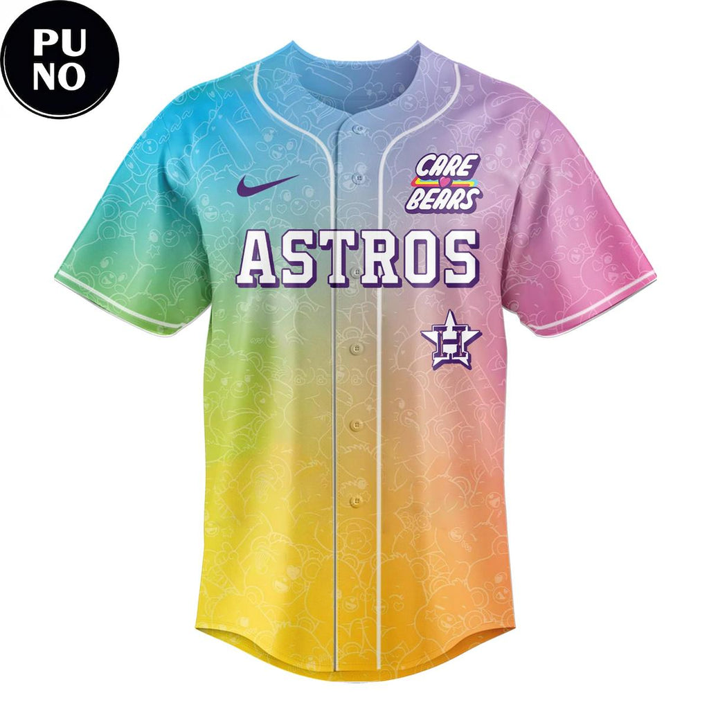 Houston Astros x Care Bears NIght 2026 Personalized Baseball Jersey