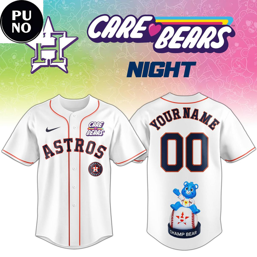 Houston Astros x Care Bears NIght 2026 Personalized Baseball Jersey