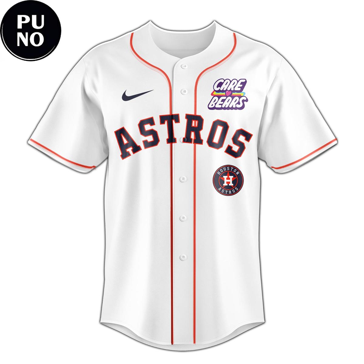 Houston Astros x Care Bears NIght 2026 Personalized Baseball Jersey