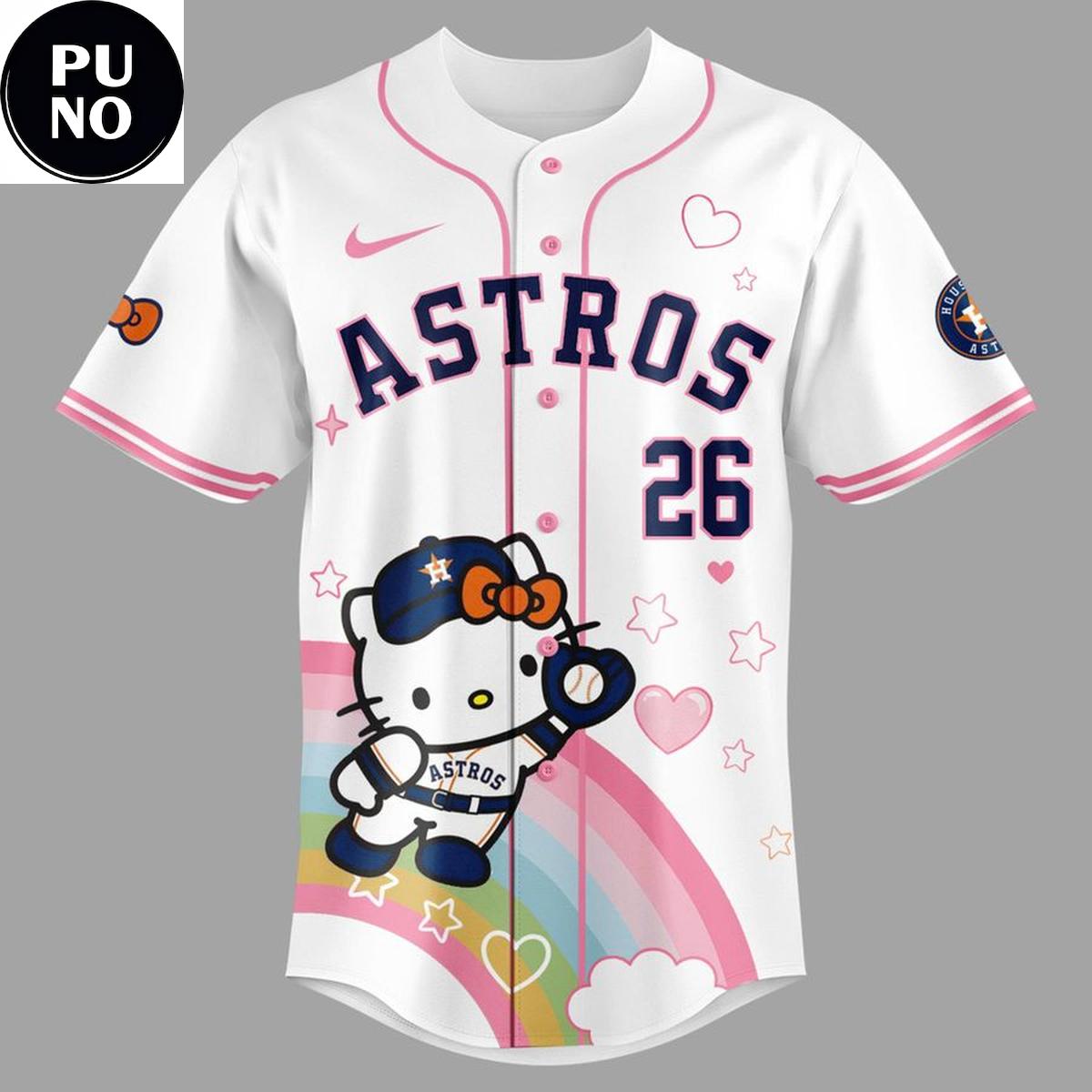 Houston Astros x Hello Kitty Night 2026 Baseball Jersey
