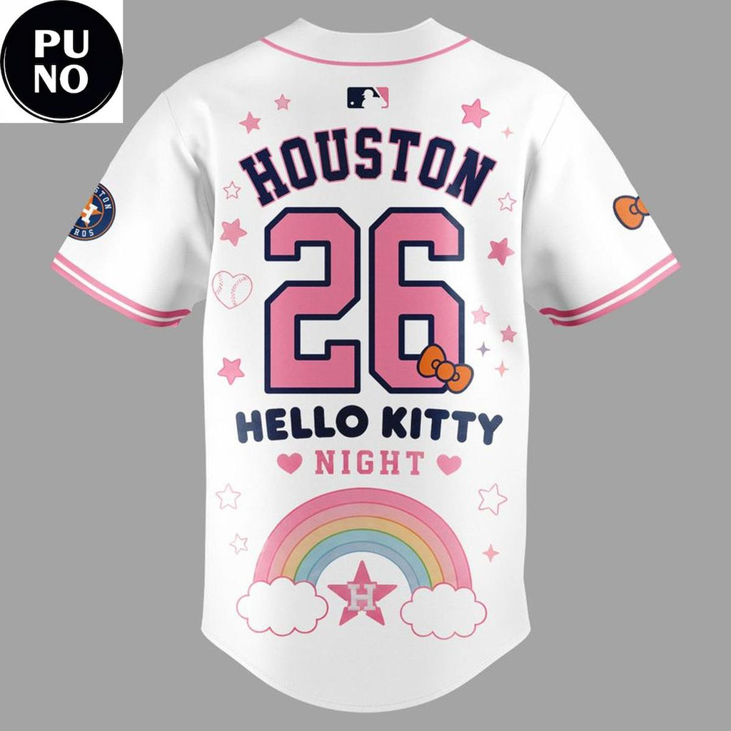 Houston Astros x Hello Kitty Night 2026 Baseball Jersey