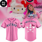 Houston Astros x Hello Kitty Pink Day 2026 Baseball Jersey