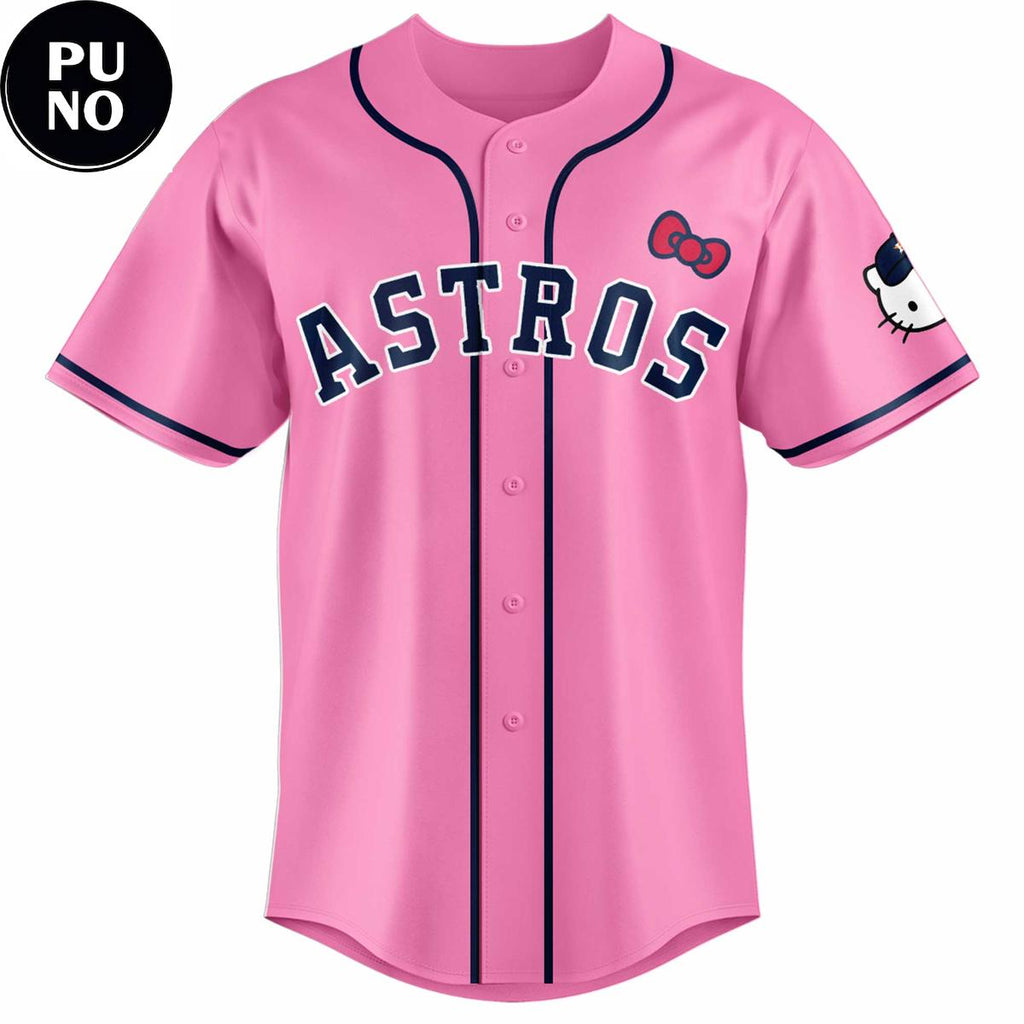 Houston Astros x Hello Kitty Pink Day 2026 Baseball Jersey