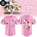 Houston Astros x Hello Kitty and Friends & The Powerpuff Girls 2026 Baseball Jersey