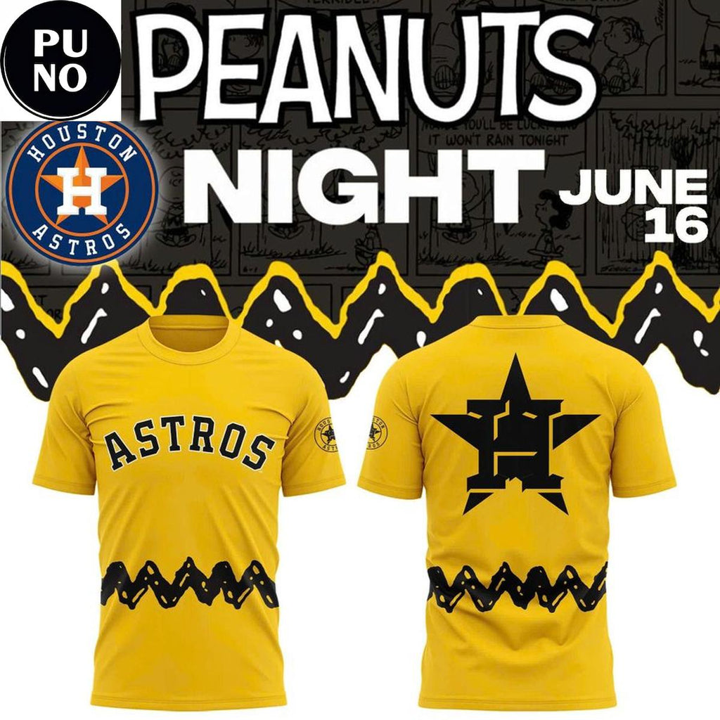Houston Astros x Peanuts Night 2026 Hoodie T-Shirt