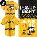 Houston Astros x Peanuts Night 2026 Personalized Baseball Jersey