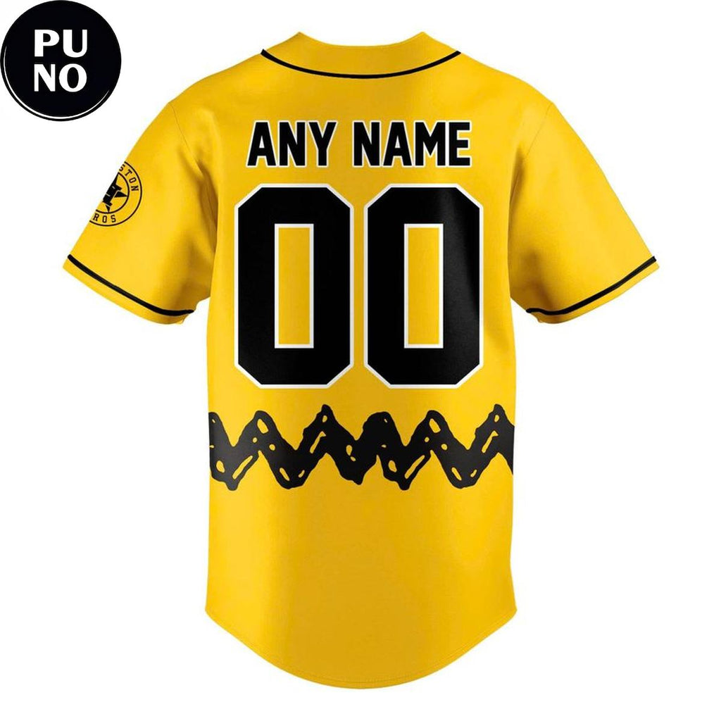Houston Astros x Peanuts Night 2026 Personalized Baseball Jersey