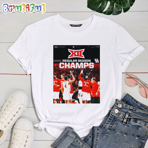 Houston Cougars Are The 2023-24 Big 12 Mens Basketball Regular Season Champs T Shirt