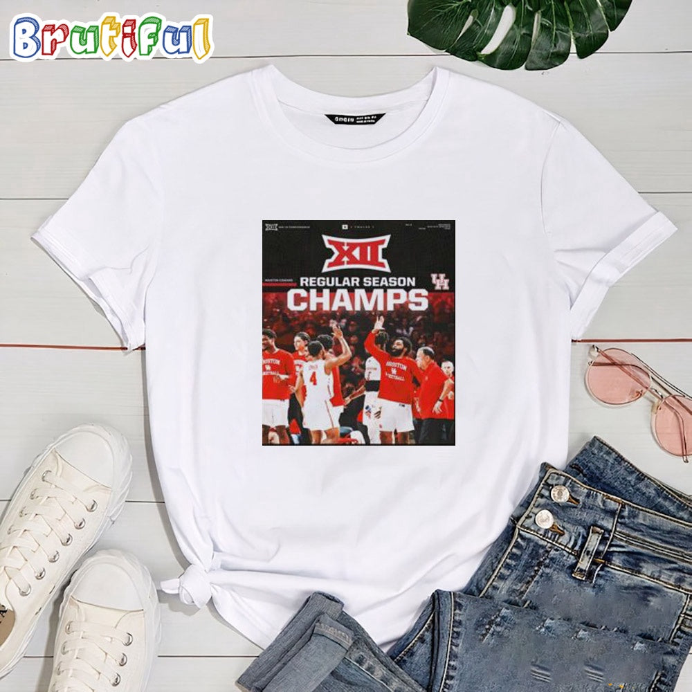 Houston Cougars Mens Basketball Are The 2023-24 Big 12 Season Champions T Shirt
