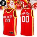 Houston Rockets Clutch City 2026 Rebrand Personalized Red Basketball Jersey