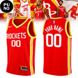 Houston Rockets Clutch City 2026 Rebrand Personalized Red Basketball Jersey