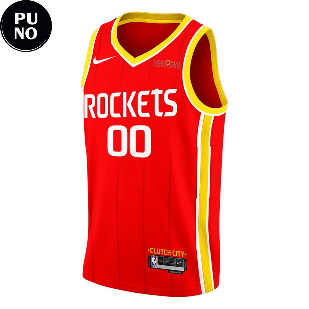 Houston Rockets Clutch City 2026 Rebrand Personalized Red Basketball Jersey