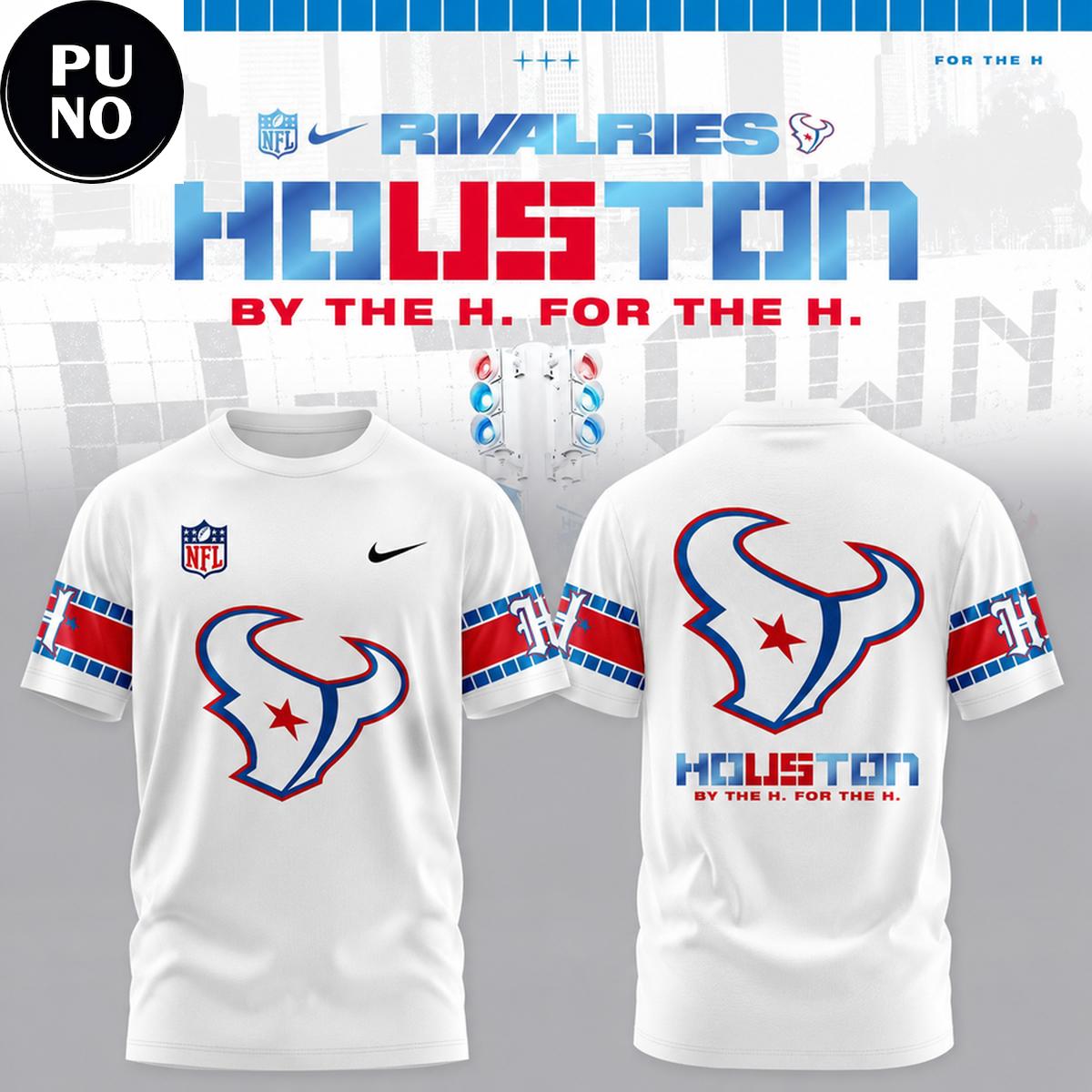 Houston Texans 2026 By the H. For the H. Rivalry Hoodie T-Shirt
