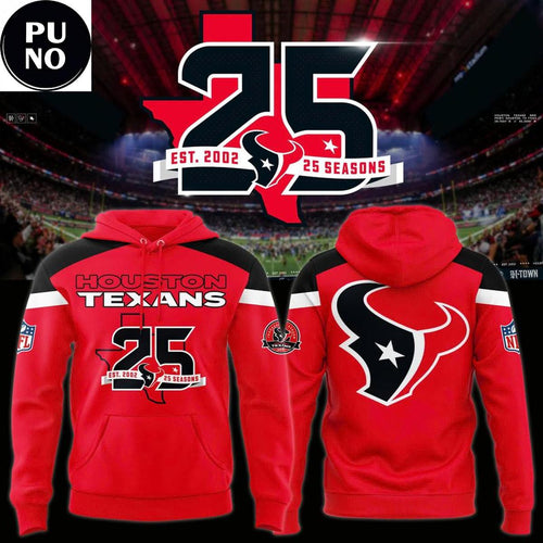 Houston Texans 25th Season Anniversary 2026 Hoodie