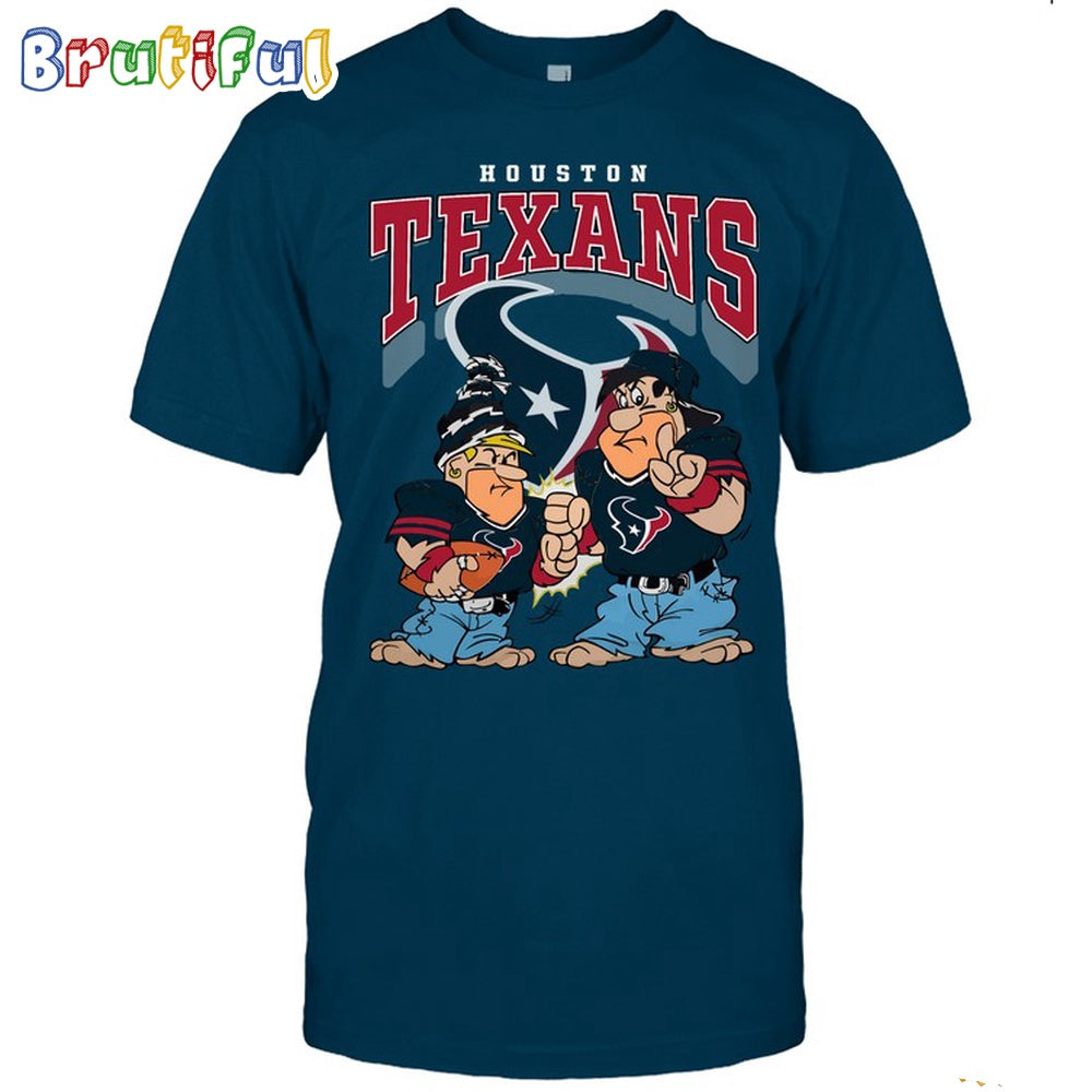 Houston Texans Flintstones Football T Shirt