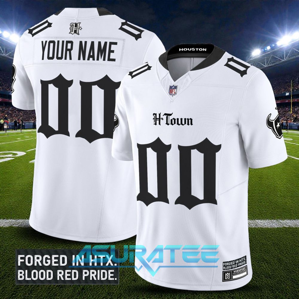 Houston Texans “Gothic Lone Star Shadows” Limited Custom Jersey