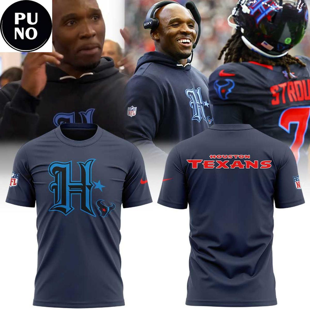 Houston Texans H-Town Logo Hoodie T-Shirt