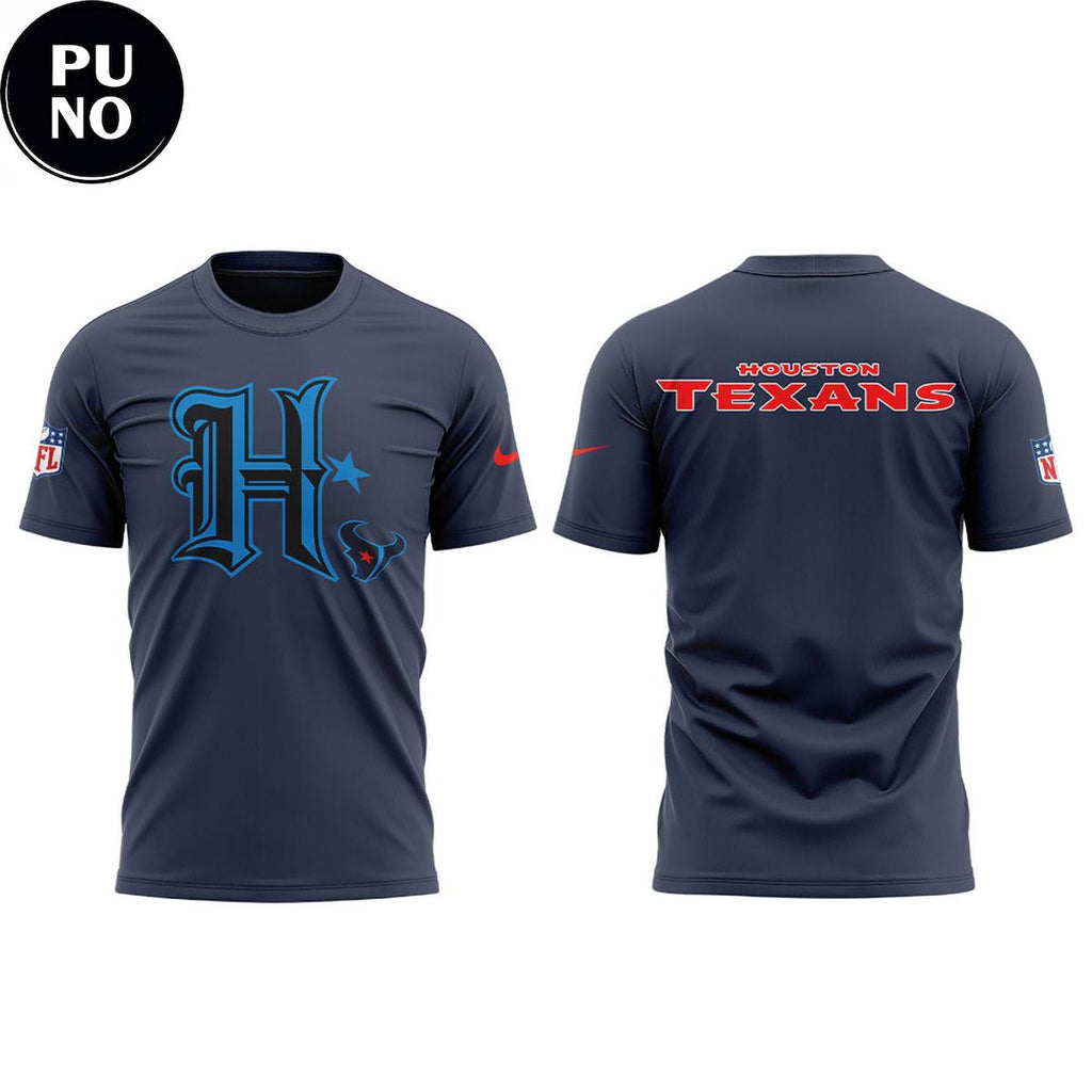Houston Texans H-Town Logo Hoodie T-Shirt