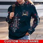 Custom NFL Houston Texans Hoodie Leggings Rock Paper Scissors Throat Punch I Win Hoodie