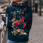 Custom NFL Houston Texans Hoodie Leggings Rock Paper Scissors Throat Punch I Win Hoodie
