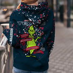 Custom NFL Houston Texans Hoodie Leggings The Grinch Hoodie Rock Paper Scissors Throat Punch I Win