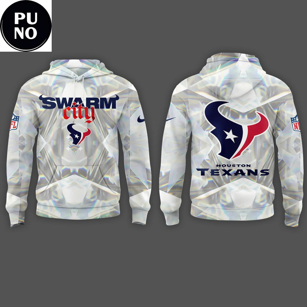 Houston Texans Time to Swarm 2025 Playoffs Swarm City Hoodie T-Shirt