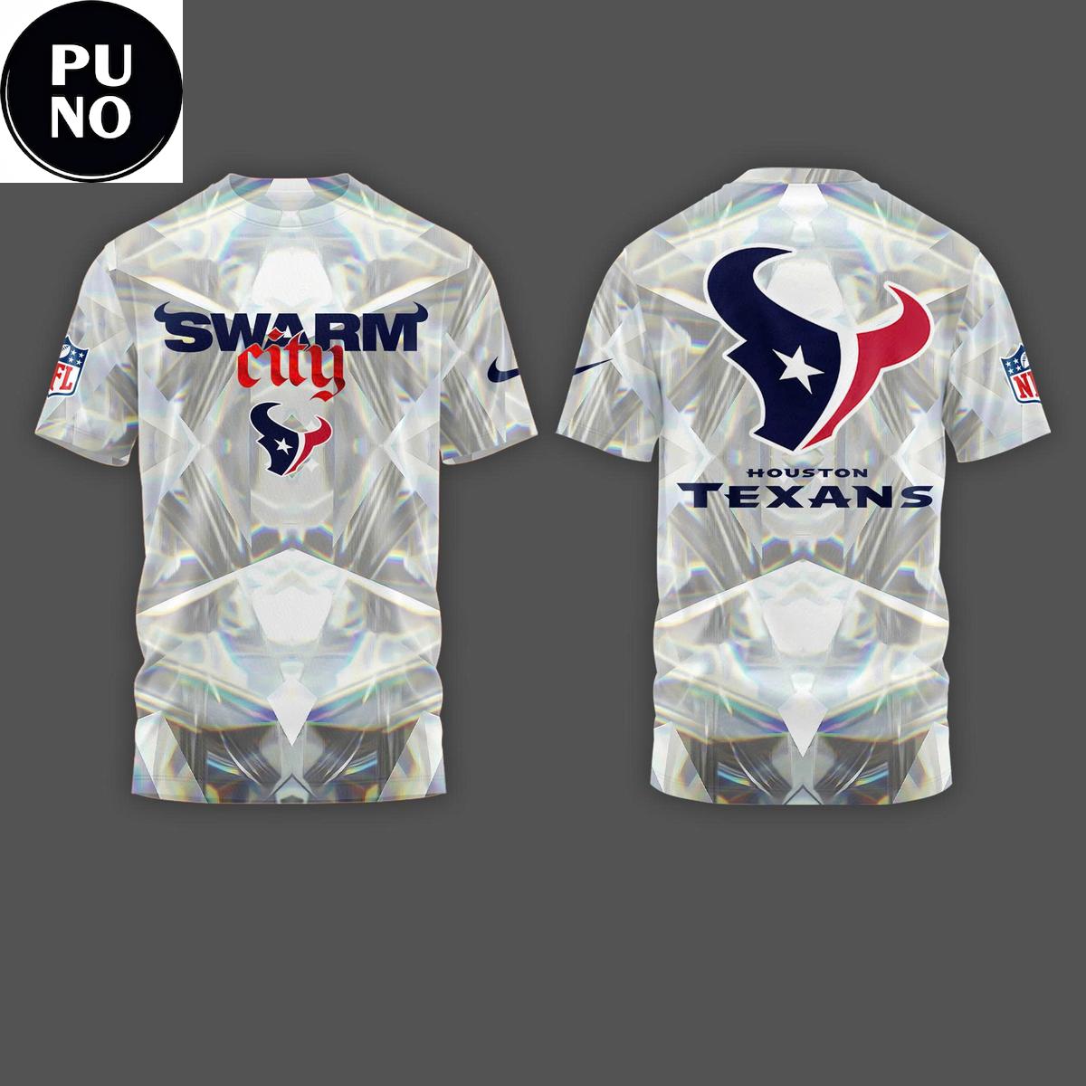 Houston Texans Time to Swarm 2025 Playoffs Swarm City Hoodie T-Shirt