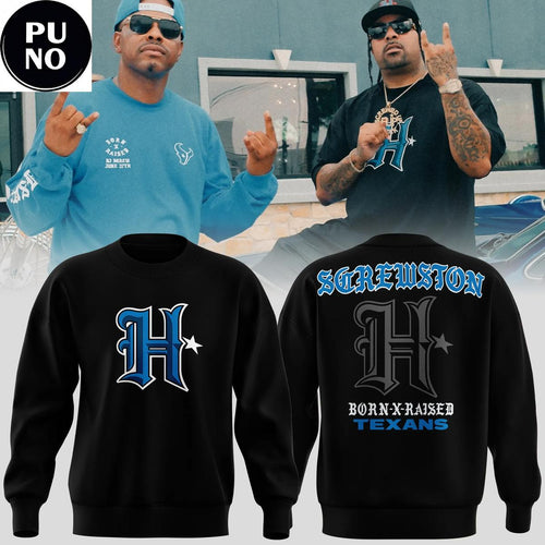 Houston Texans x Born x Raised Screwston 2026 Hoodie T-Shirt