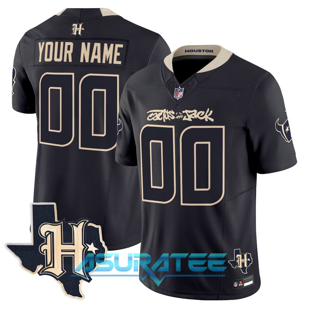 Houston Texans x Cactus Jack Limited Custom Football Jersey