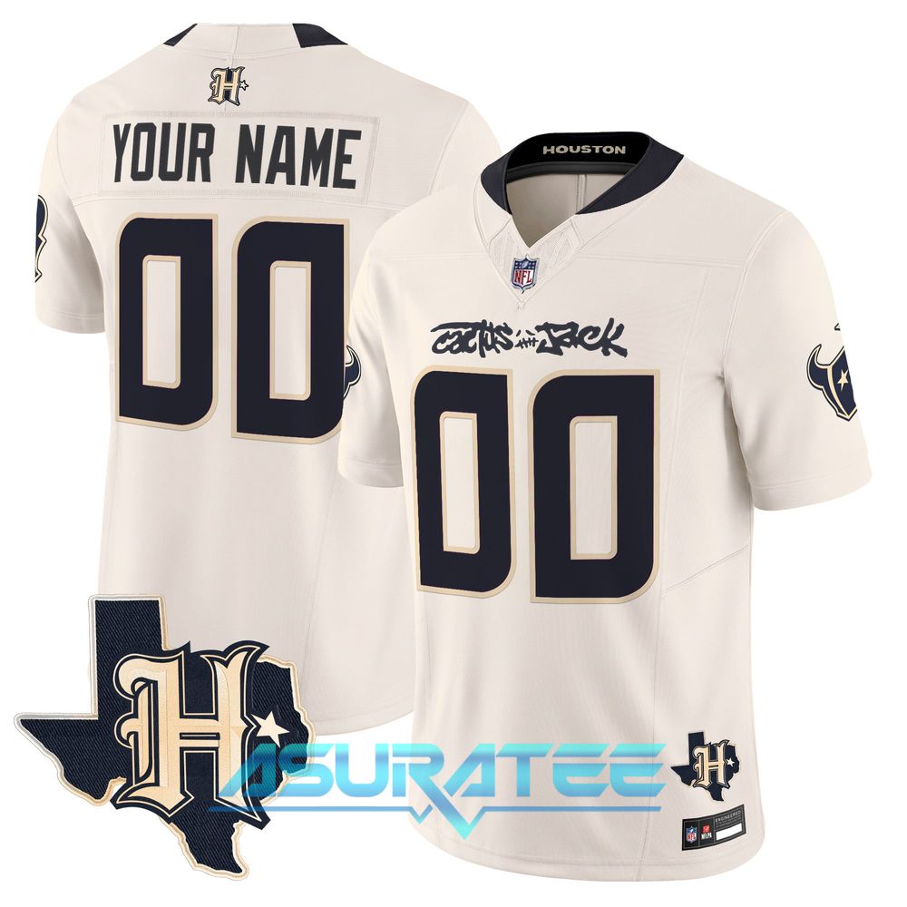 Houston Texans x Cactus Jack Limited Custom Football Jersey