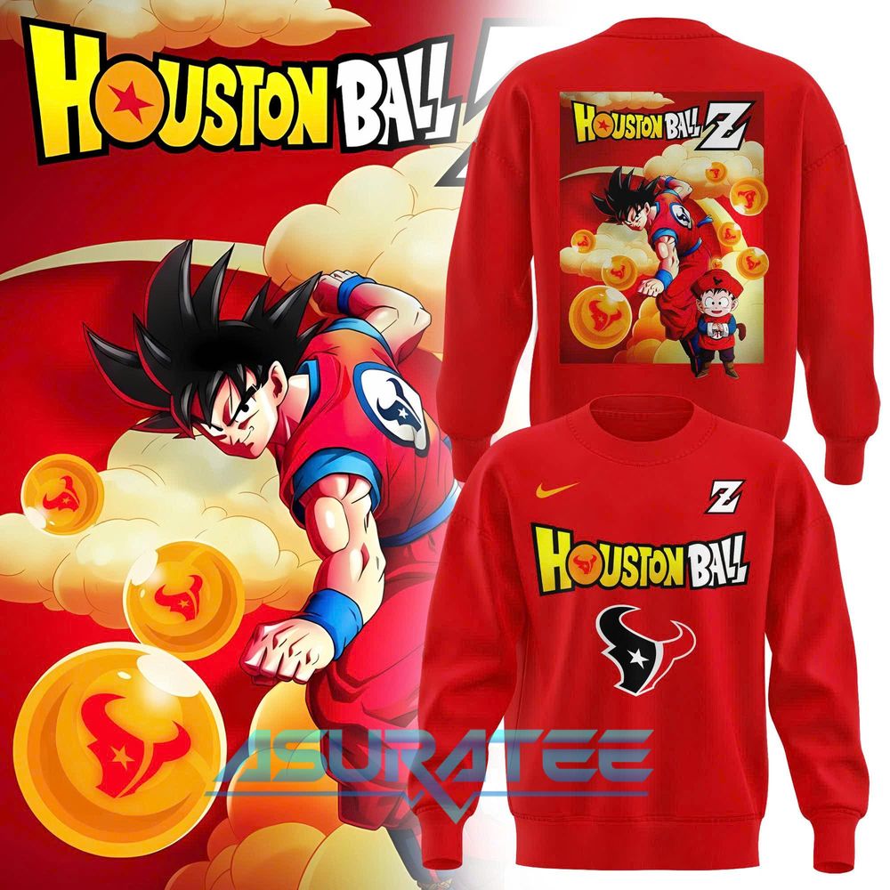 Houston Texans x Dragon Ball Z 2025 Special Sweatshirt