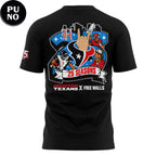 Houston Texans x Free Walls Celebrating 25th Season Hoodie T-Shirt